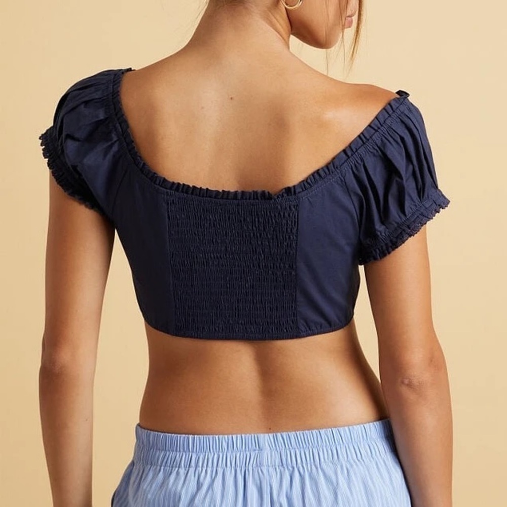 Beverly and Beck Lola Cropped Short Sleeve Top - Picture 3 of 12
